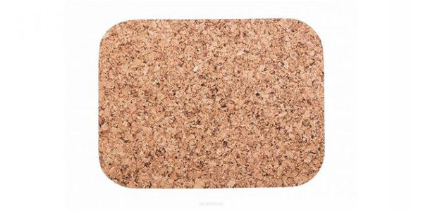 Rektangulär korkunderlägg stor 40 / 30cm dekor- set med 4 delar