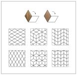 3D vägg korkpaneler Stripe-Brun - 3