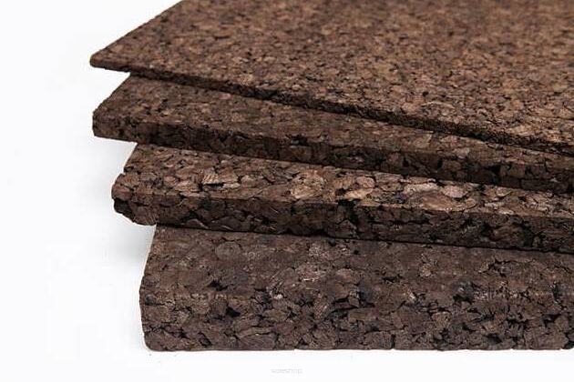 Expanderad mörk kork ekologisk isoleringsskivor 1000x500x20mm