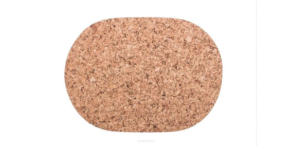 Korkunderlägg - Oval Liten 30/22cm dekor - set med 4 delar