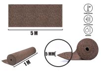 Rulle underlag av gummikork 5mm (5mx1mx5mm) - 4