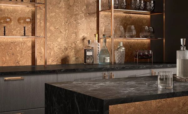 En originell och imponerande korkvägg